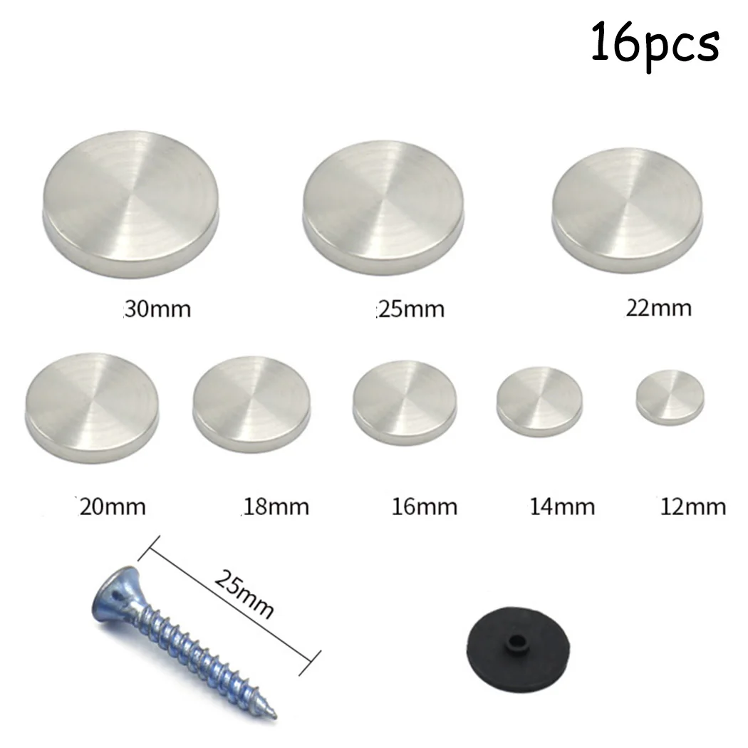 Espejo práctico de alta calidad para mejorar las uñas, tapa de tornillo de espejo, accesorios de acero inoxidable, tapa roscada