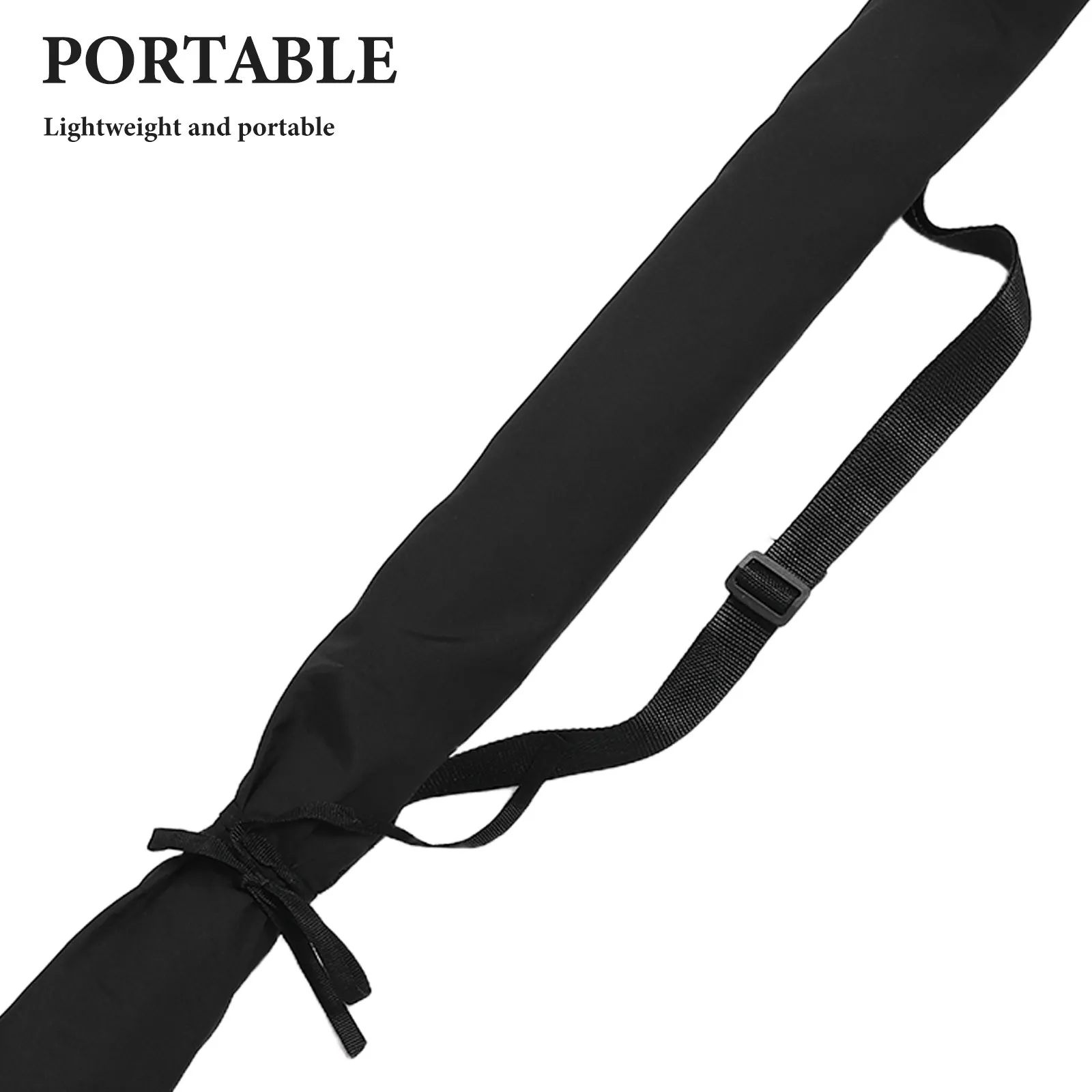 Taichi Carrying Case Black Portable Martial Arts Bag Adjustable Shoulder Strap Travel Organizer Taichi Carrying Bag