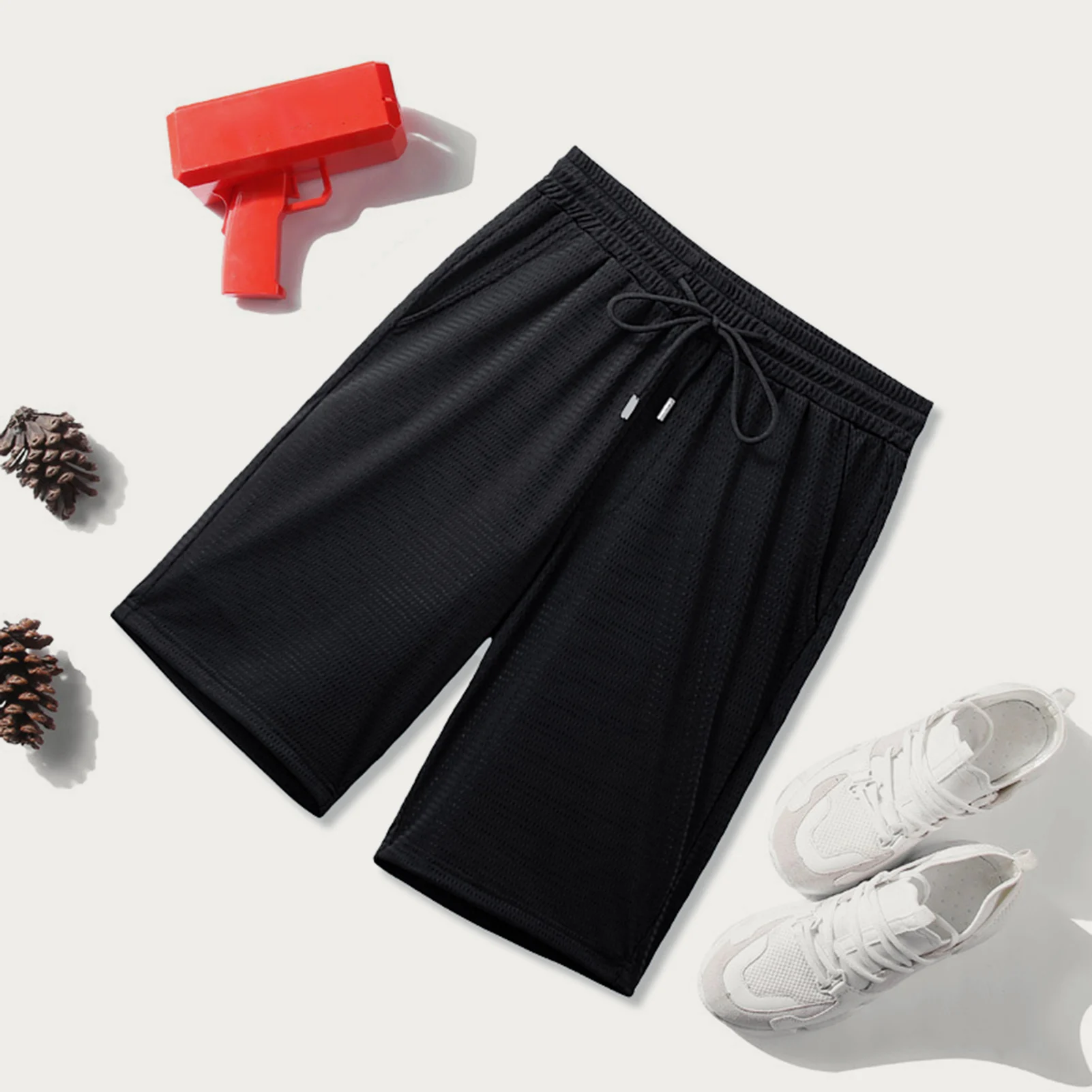 

Men Quick Dry Running Athletic Shorts Summer Men Elastic Waist Shorts Suitable for Formal Daily Party Ball