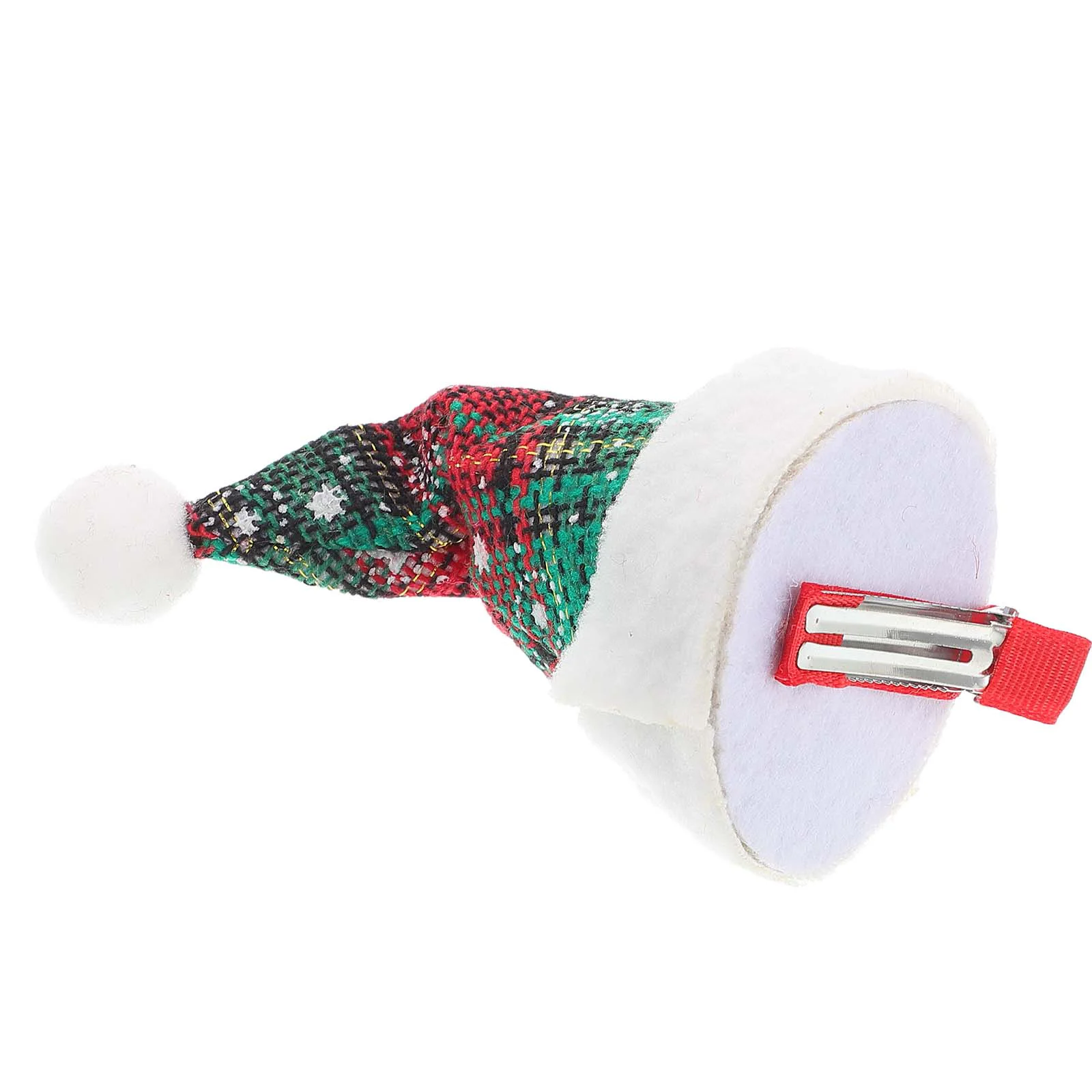 Mini Christmas Ornaments Hat Hairpin Alligator Clips for Women Cute Tiny Santa Accessories Adult Child