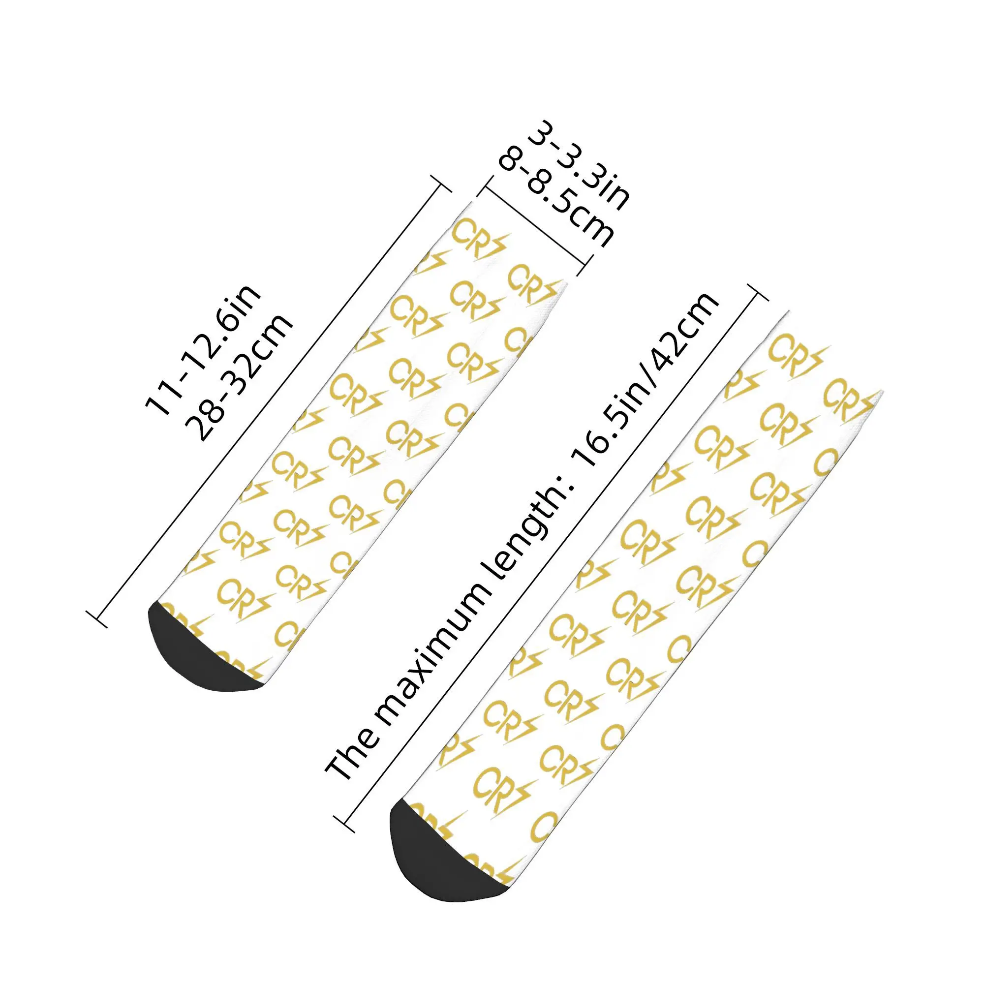 ถุงเท้า CR7 คริสเตียโน โรนัลโด้ ถุงเท้าฮาราจูกุเนื้อนุ่มพิเศษ ถุงเท้าทุกฤดู อุปกรณ์เสริมสำหรับของขวัญสำหรับผู้ชายและผู้หญิง