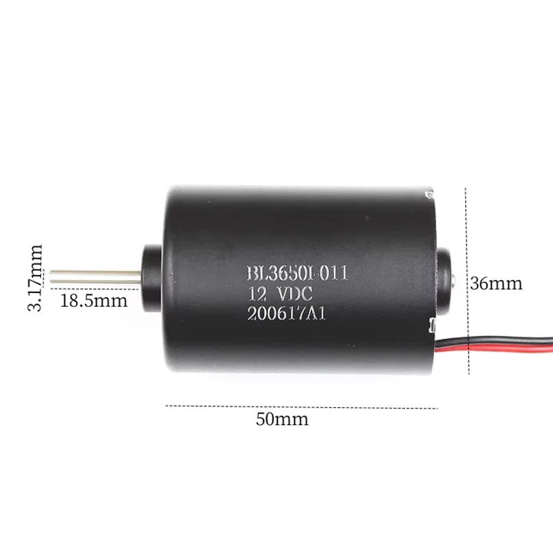 BL3650 Mini 36mm Inner Rotor Electric Brushless Motor DC 12V-24V 14000RPM Large Torque Double Ball Bearing DIY Hobby Toy Model