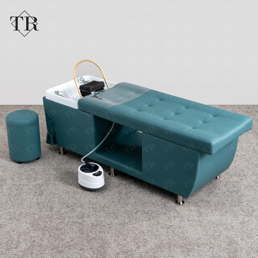 

2026 Modern Design Multifunctional Hair Wash Salon Lay Shampoo Bed Japanese Head Spa Therapy Fumigation Shampoo Basin