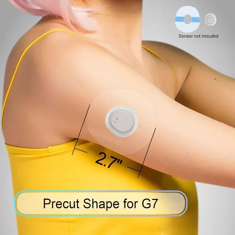 45 pacotes de remendos adesivos dexcom overpatch g7 à prova d'água transparentes para g7 remendo de sobreposição sem látex forte adesão longa duração 10 +