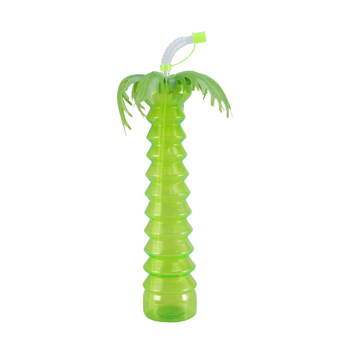 

Coconut Tree Drink Cup Luau Beach Party Creative Water Bottle Straw Glass Food Grade Safe Non Toxic