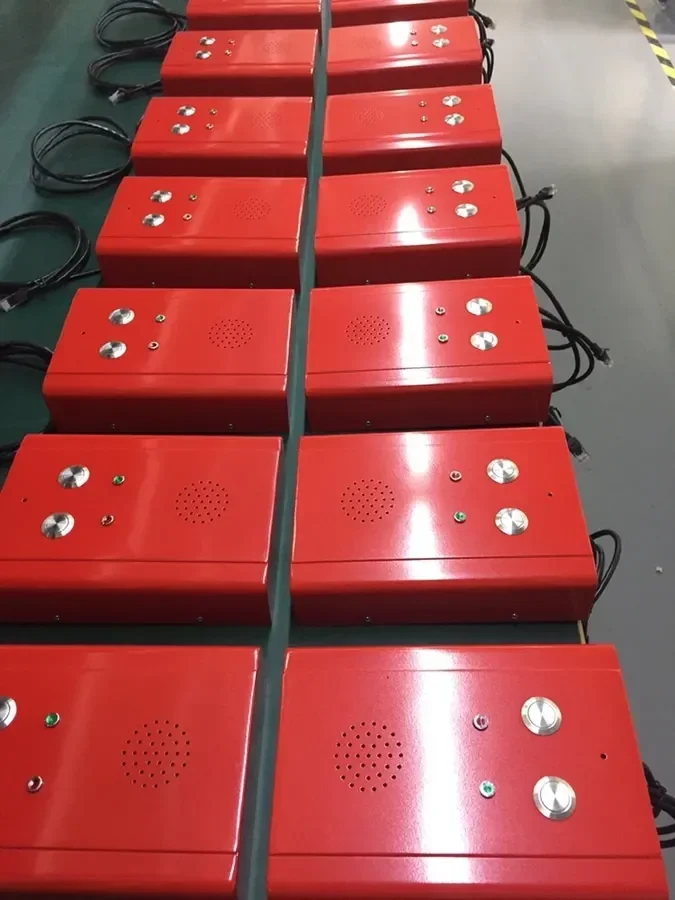 J&R Red Wall mounting sip speed dial handsfree telephone sos outdoor telephone ip65 emergency phones