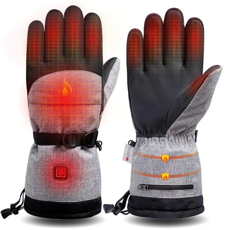 

Wholesale OEM Winter Thick Usb Temperature Controller Electric Rechargeable Heated Motorcycle Ski Gloves