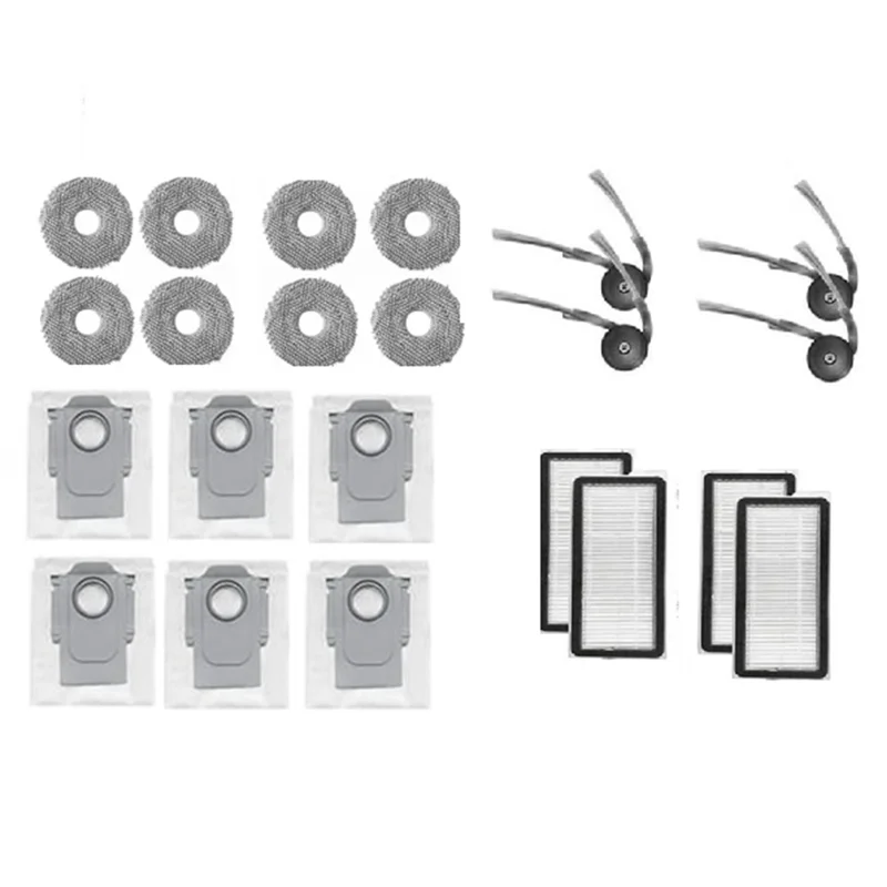 MAKE-22 Pcs For Roborock Qrevo Curv / P20 Pro Sweeping Robot Cleaner Parts Replacement