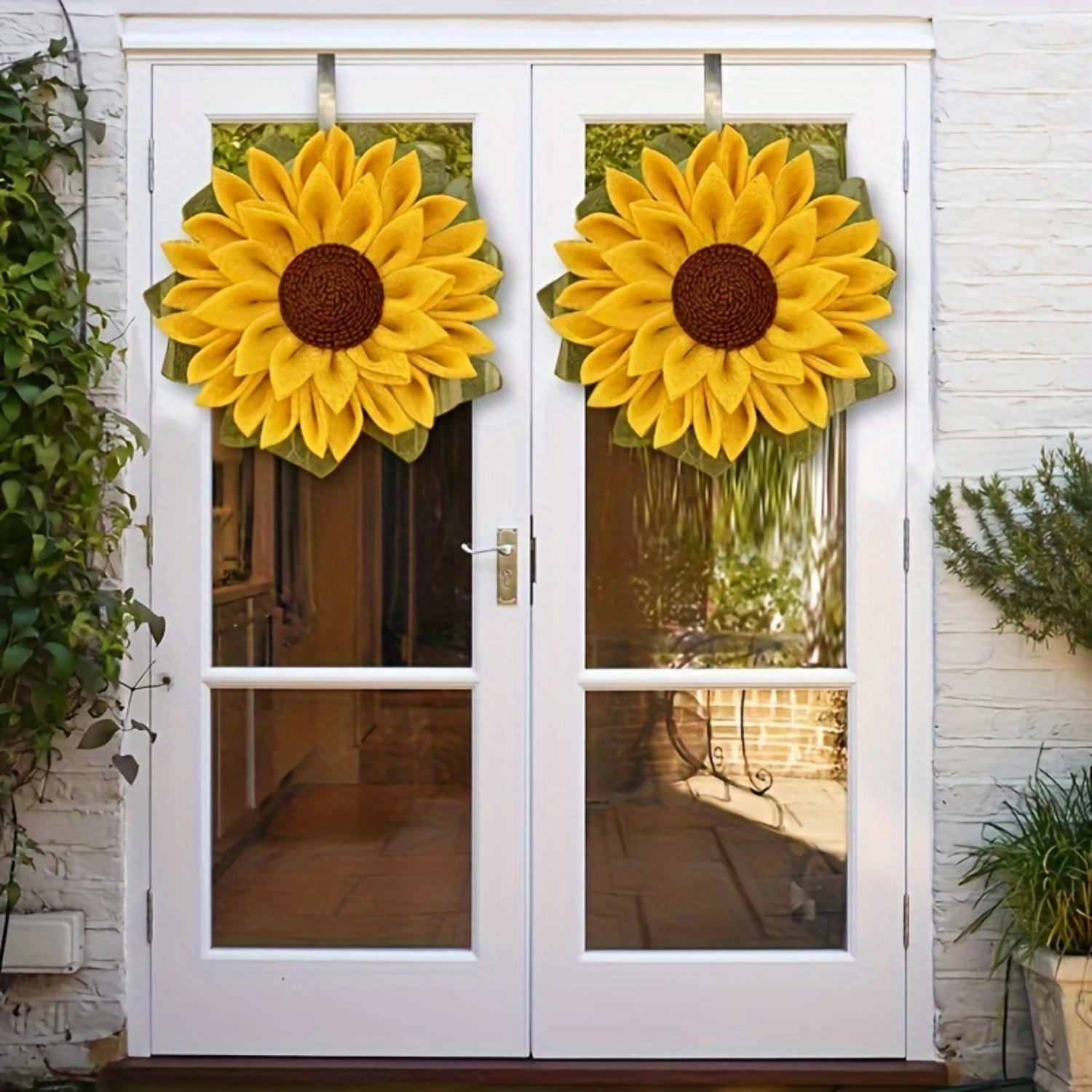 

Yellow Sunflower Garlands 2pcs – Lifelike Artificial Decor for All Seasons – Ideal for , Office, and Special Events