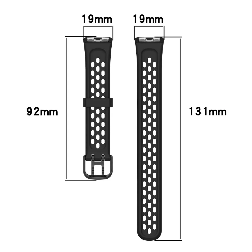 ใหม่ซิลิโคนสายนาฬิกาซิลิโคนเปลี่ยนสร้อยข้อมือนาฬิกาสมาร์ทBreathable BuckleสําหรับHuawei Band 8
