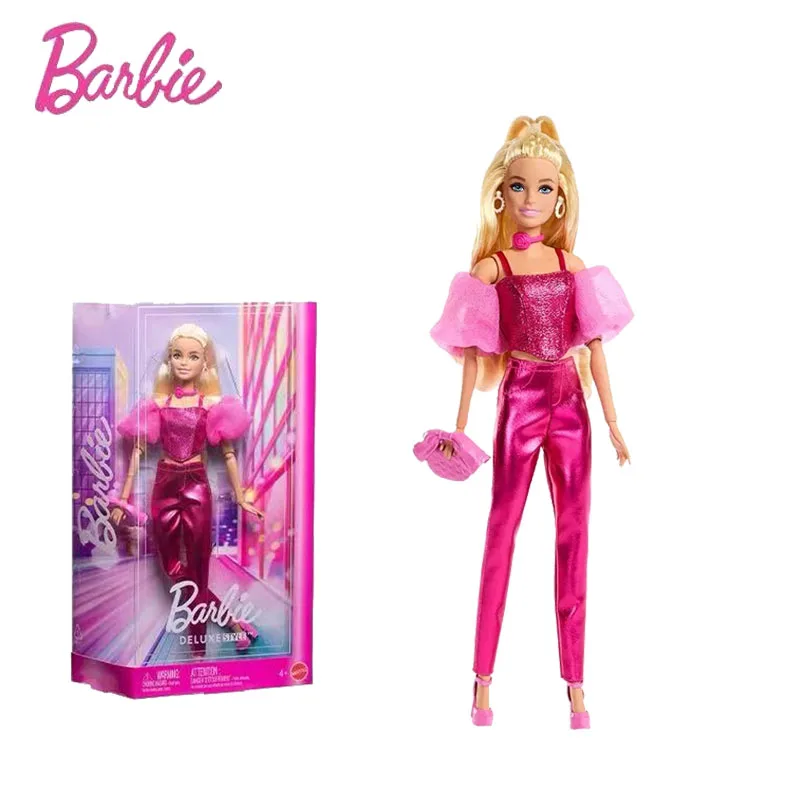 strapless open back dress Barbie x Unique Vintage Pink Satin Strapless Enchanted Evening Gown main image 0