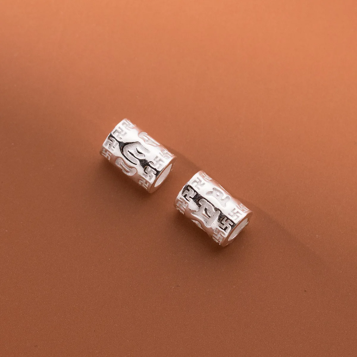 1 قطعة/الوحدة الكلاسيكية البوذية Sutras اسطوانة فضفاض الخرز 8x6 مللي متر الدينية Mantras الصلاة أنبوب الفواصل لتقوم بها بنفسك مجوهرات اكسسوارات