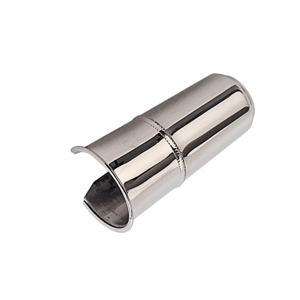

1pcs Saxophone Cap 84Mm Tenor Mouthpiece Protective Metal Cover For C53C L Silver Dust Free Durable Small Size Instrument