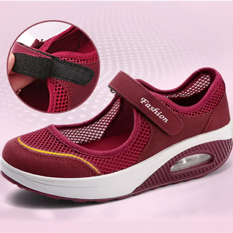 2022 Spring Red Women Vulcanize Shoes Casual Sneakers Female Soft Flat For Lady Lightweight Breathable zapatos de mujer zapatos