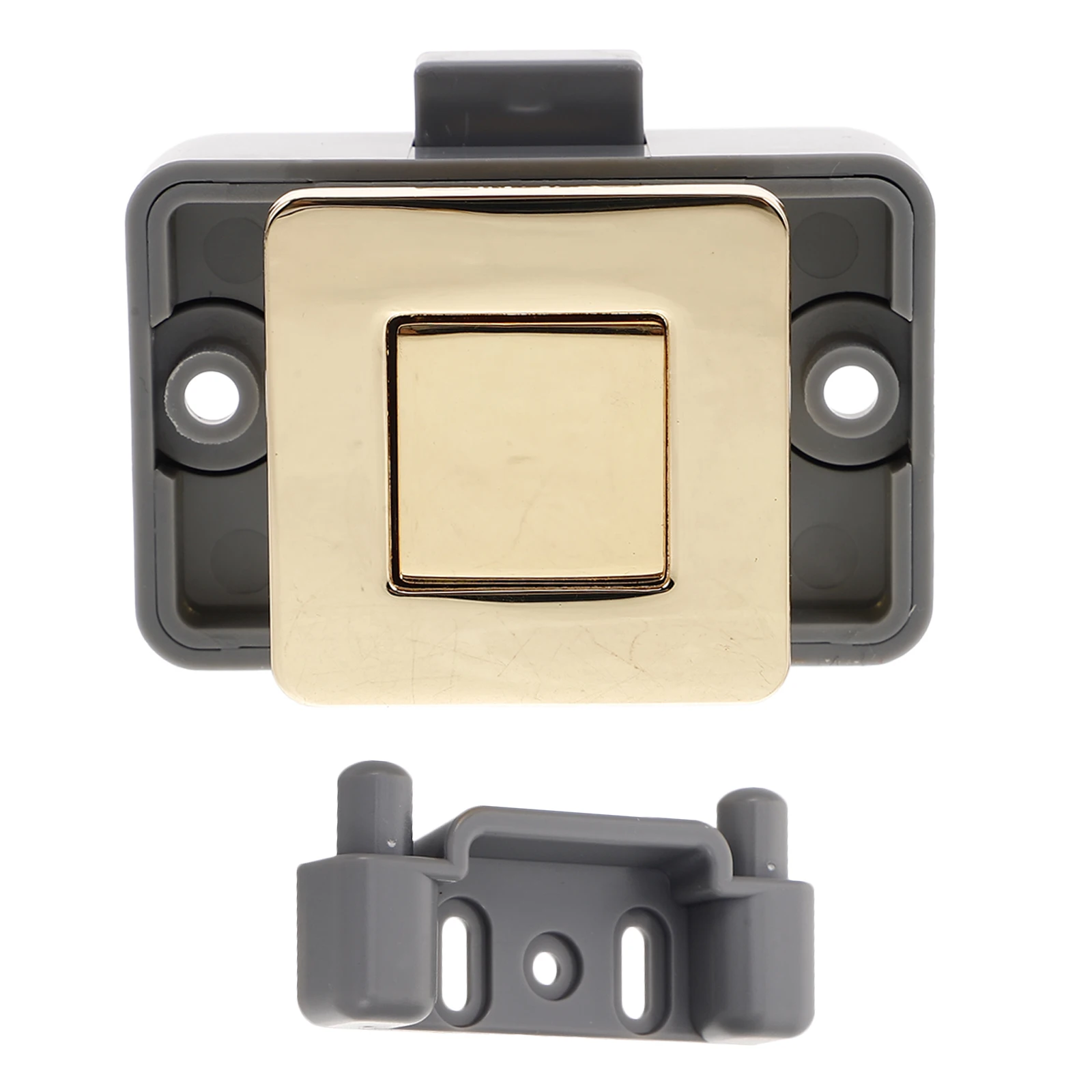 

Square Push Button Locks Keyless Door Latch For Rv Marine Boats Camper niture Cupboard Drawer Durable Child Proof Hidden