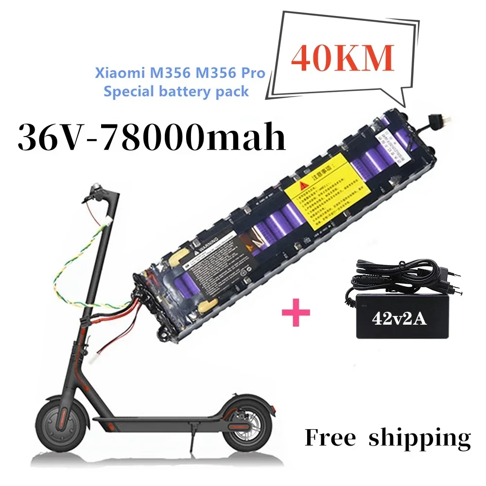 

2024 36V 7.8Ah battery ForXiaomi M365 Pro Special battery pack 36V battery 7800mAh Riding 40km BMS+Charger electric scooter