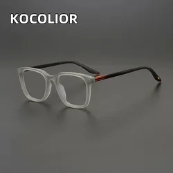 Gafas de lectura cuadradas TR90 Vintage Unisex, montura óptica, gafas graduadas para mujeres y hombres, gafas Retro mate