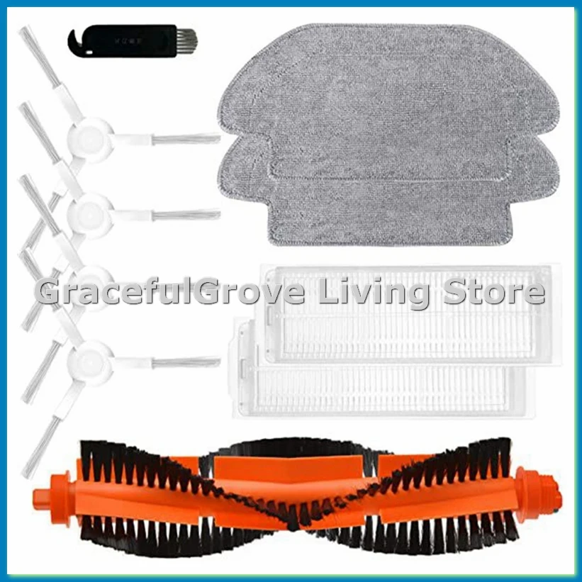 

Для S12/B106GL/S10 основная боковая щетка HEPA-фильтр, ткань для швабры, робот-пылесос, запасные части, аксессуары, замена-ABFB