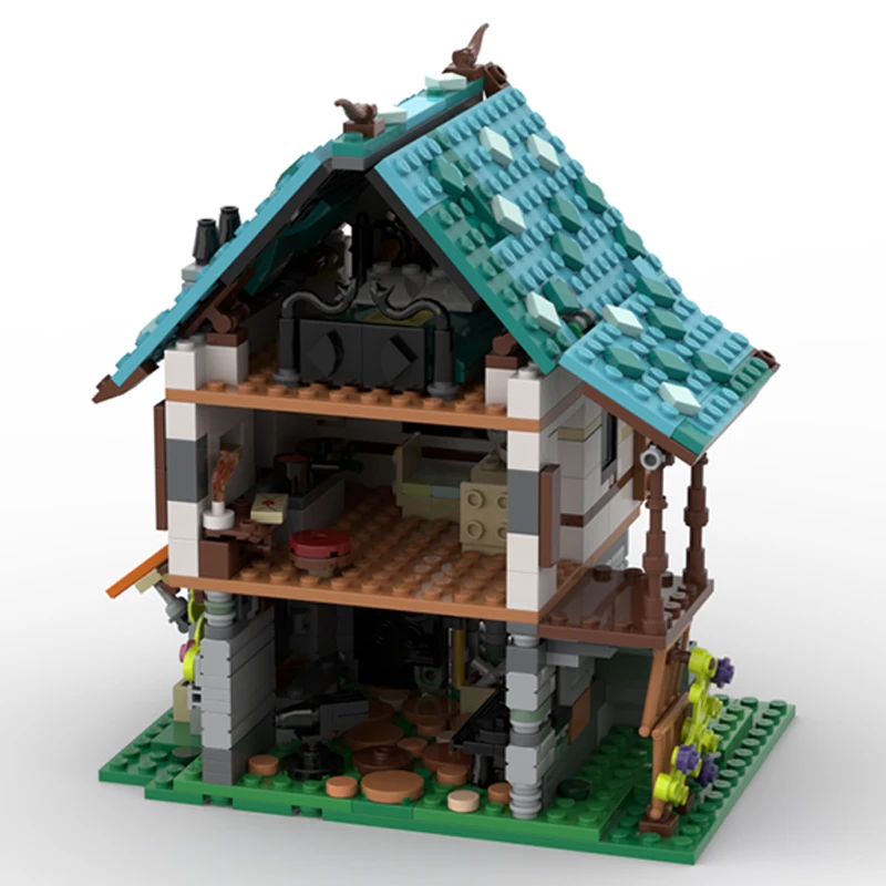 714PCS MOC-239963 Medieval Blacksmith House Street View Series Model Building Blocks Bricks Assembly Toy Adult Children Gift