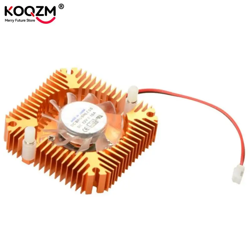 JETTING 55mm 2 PIN Aluminum Snowhite Cooling Fan Heatsink Cooler Fit For PC Computer CPU VGA Video Card VC899 P18 0.25