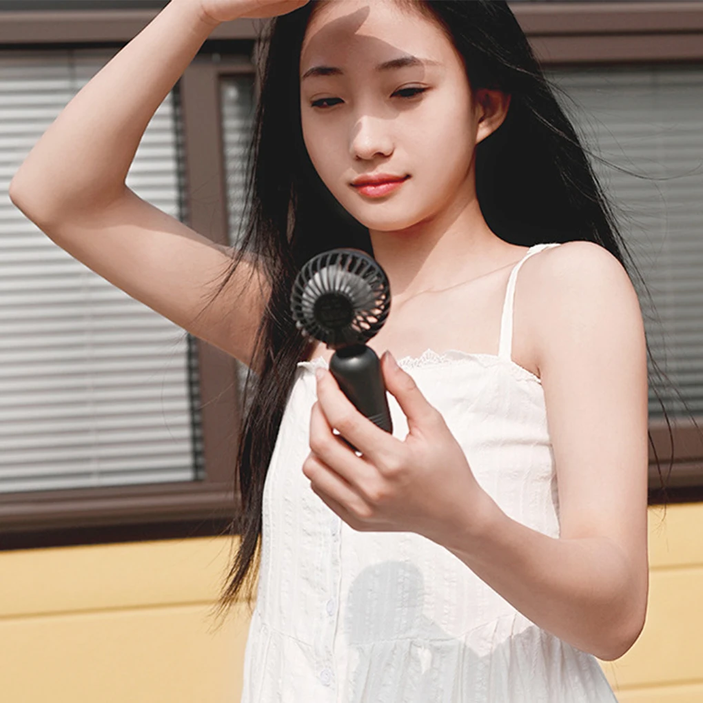 Mini Portable Fan With 3 Speeds Lightweight USB Rechargeable Handheld Fan - Perfect For Office Outdoor Travel Camping