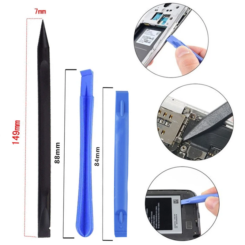 12Pcs Plastic Spudger Pry Tools Crowbar Shovel Blade Open Screen Electronics Repair Tool Kit For Smartphone Tablet Disassembly