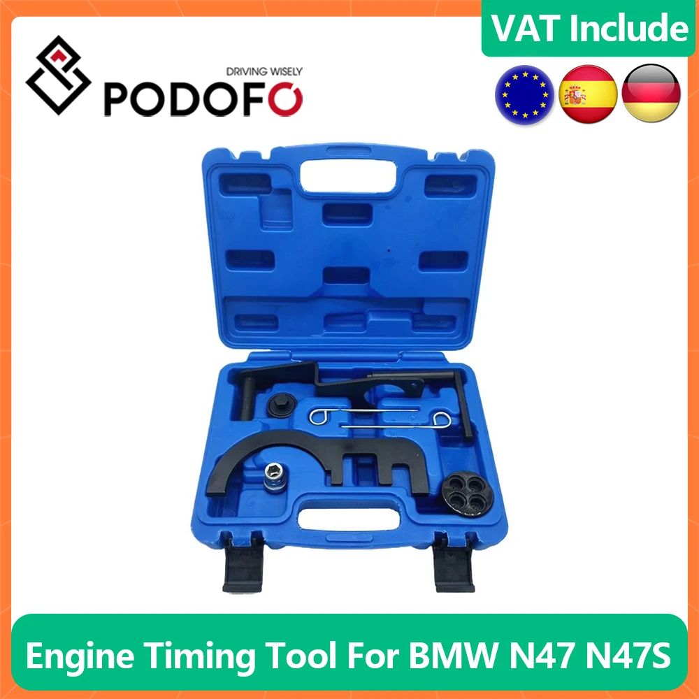 Podofo Engine Timing Tool Setting Locking Set Twin Camshaft For BMW X1 X5 X6 N47 N47S N57 N47 N57S 1.6 2.0 3.0 320d 520