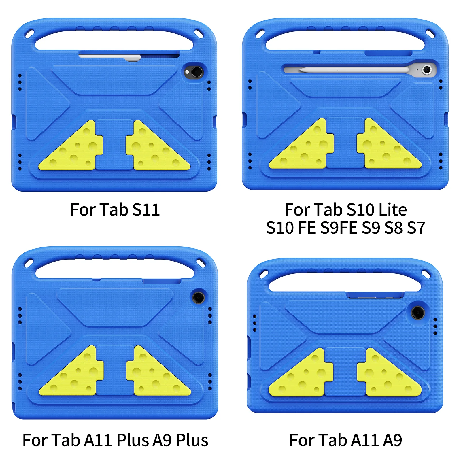 DUXDUCIS Kids Schokbestendig EVA Case voor Samsung Galaxy Tab S11/S10 Lite/S9 FE/S8 11 inch Tab A9 8.7 A11 Plus Anti-drop Stand Cover