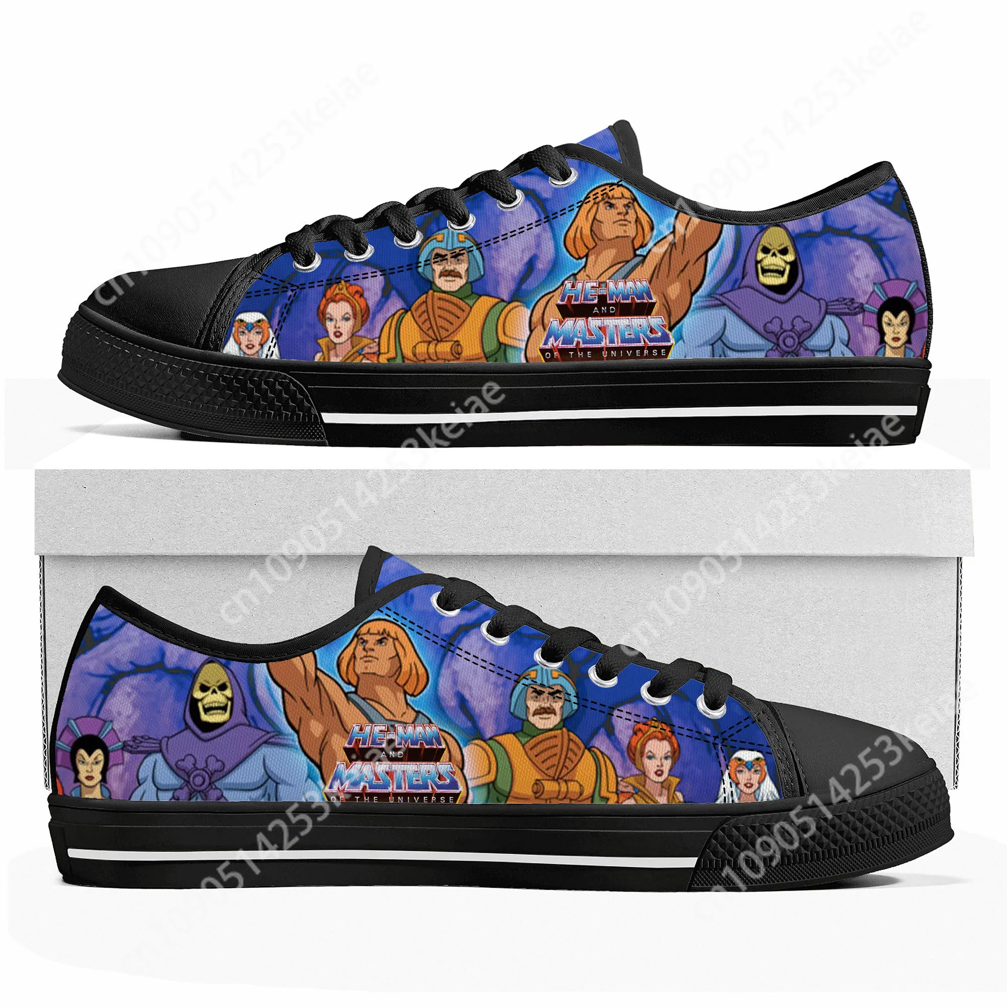 He-Man Masters Of The Universe Low Top High Quality Sneakers Mens Womens Teenager Canvas Sneaker Casual Couple Shoes Custom Shoe