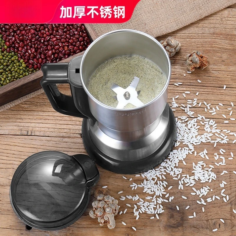 Mini Household 316 Stainless Steel Grinder Ultra Fine Pulverizer For Dry Herbs Cereals Multifunctional Food Crushing Machine