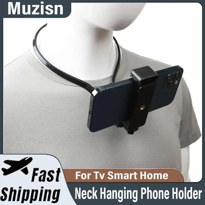 

Portable Outdoor First View Bracket Neck Hanging Phone Holder Universal Action camera For Sport Camera 7.2 inches Smart Phone