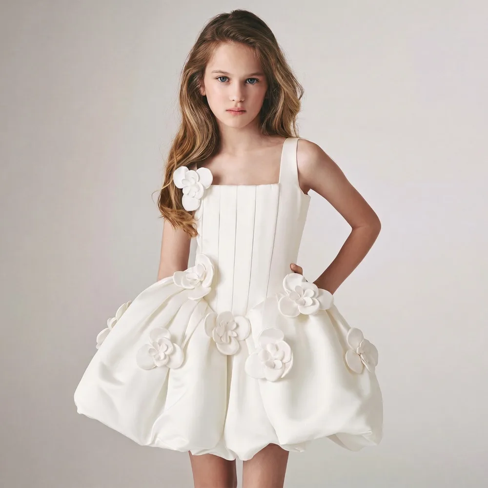 European Fashion Formal Princess Gown Seasons Kids Dress Suitable For Hosting Piano Recital Birthday Party And Wedding Occasions