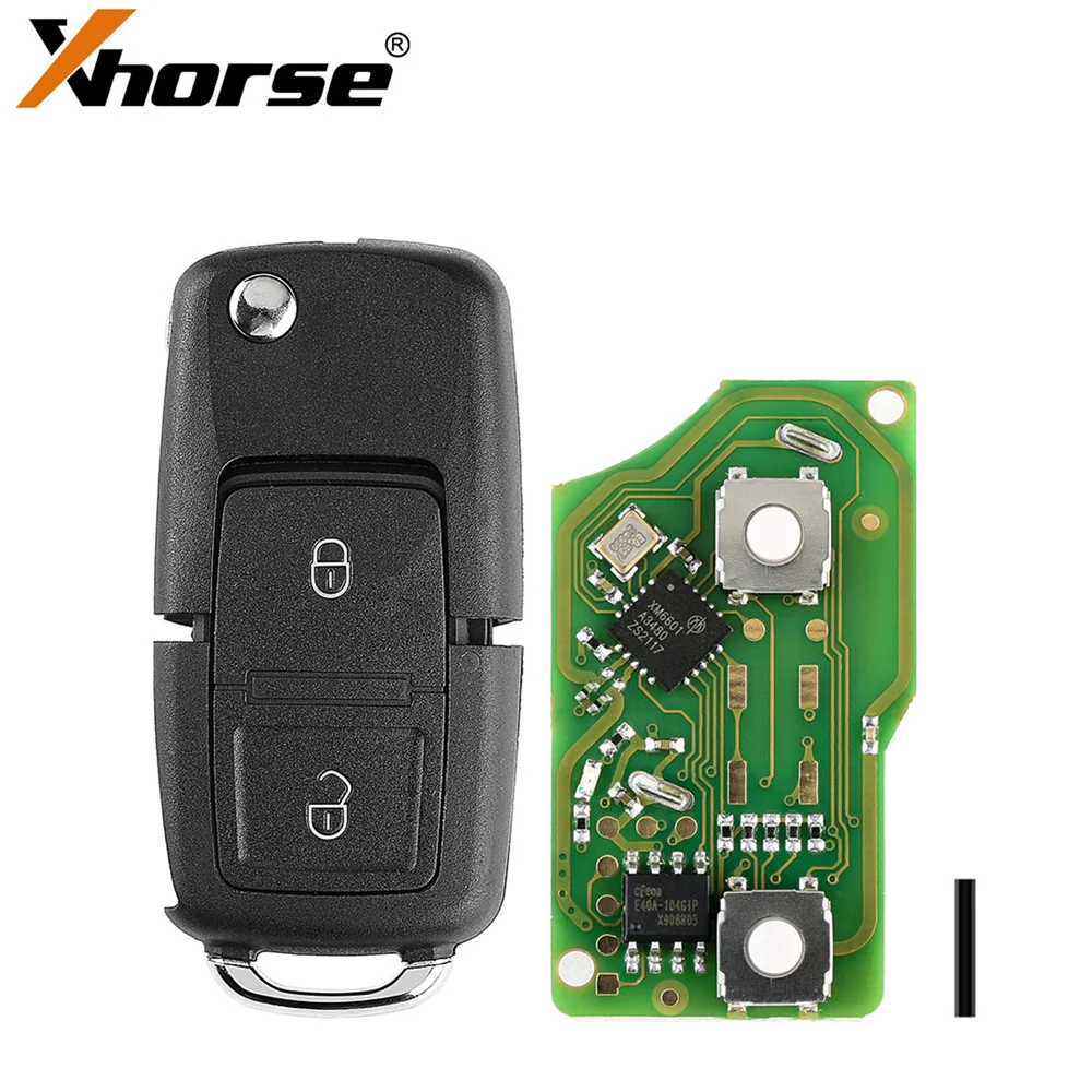 Xhorse XKB508EN Wire Remote Key B5 Style 2 Buttons Work With MINI Key Tool/VVDI2 5pcs/lot