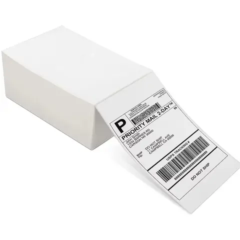 Bilashmart 4x6 Inch 500sheets Thermal Shipping Self-adhesive Label Printer Shipping Labels Oil-Proof Labels All-Purpose Sticker Label Paper