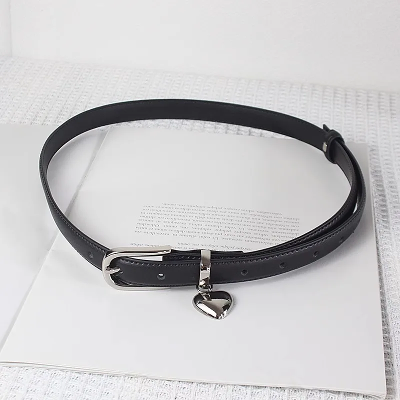 Moda donna cuore fibbia corsetto in vera pelle femminile fascia da smoking cappotto cintura abito decration cintura stretta J1210