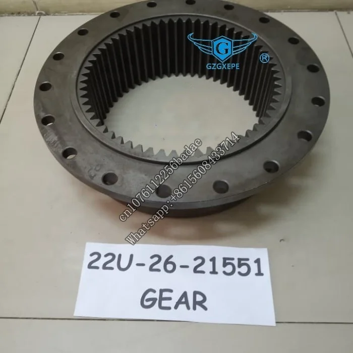 PC200-8 swing motor 22U-26-21551 gear ring top quality for komatsu excavator spare parts