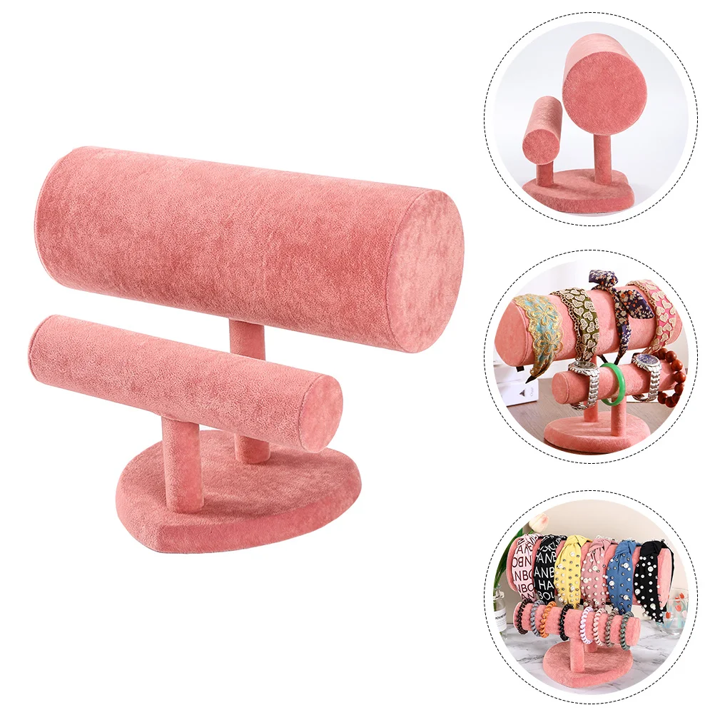 

Watch Display Prop Bracelet Rack for Headbands Jewelry Storage Water Resistant MDF Stand Hair Hoops Organizer Elegant Texture