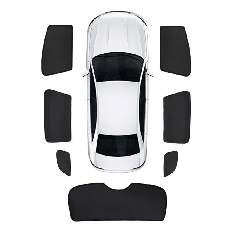 

New X5 Fitment Special Sunshade X5L Car Magnetic Suction Mesh Anti-mosquito Solid Color Side Curtain Sunscreen Heat