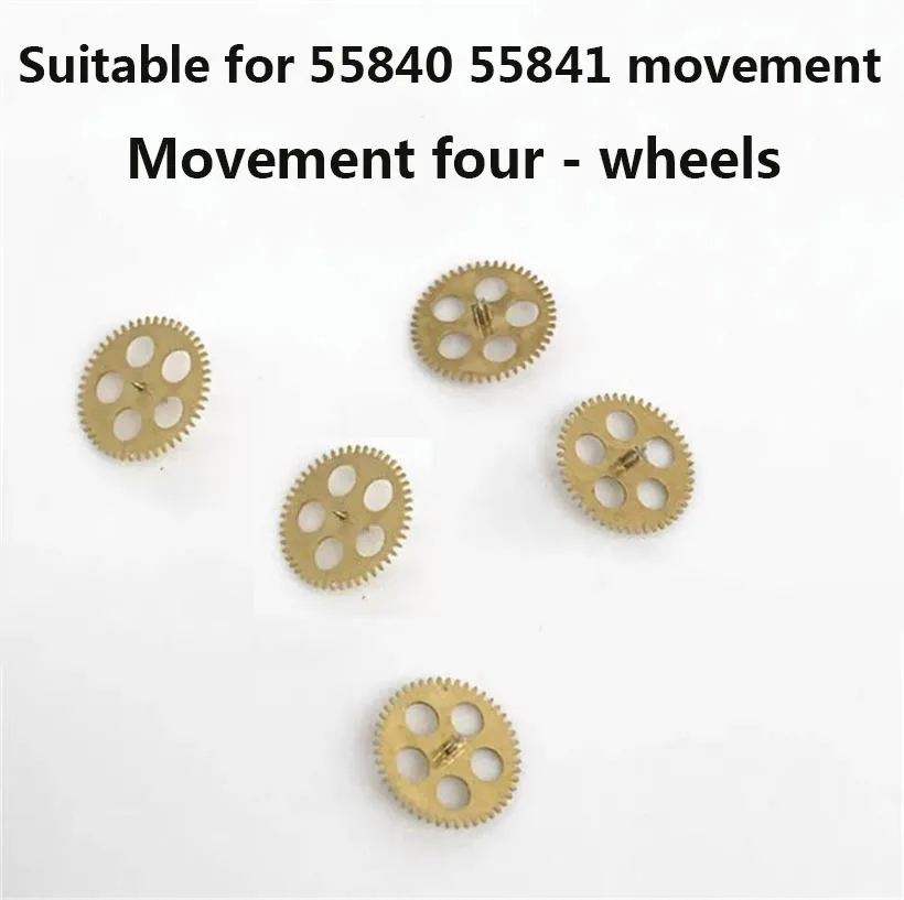 Clock Movement Parts Suitable For 55840 55841 Mechanical Movement Four Wheel Loose Parts Watch Maintenance Accessories