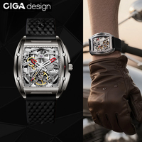 CIGA Design Titanium Skeleton Mechanical Watch for Men 2025 Z Series Tonneau Automatic Movement Luxury Wrist Watches Timepiece