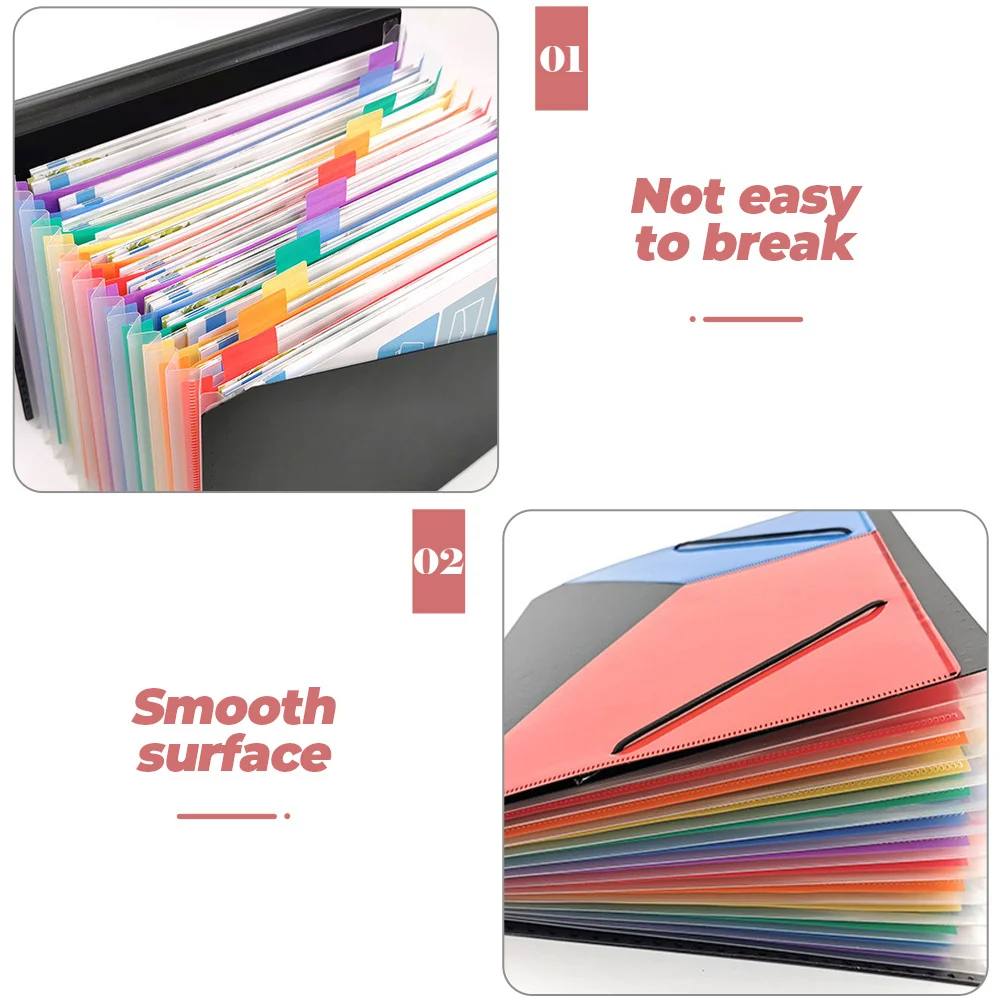 

Large Capacity File Storage Pouch Multi-Layer Expandable Folder Organizer For Documents Papers Receipts Desktop Sorting