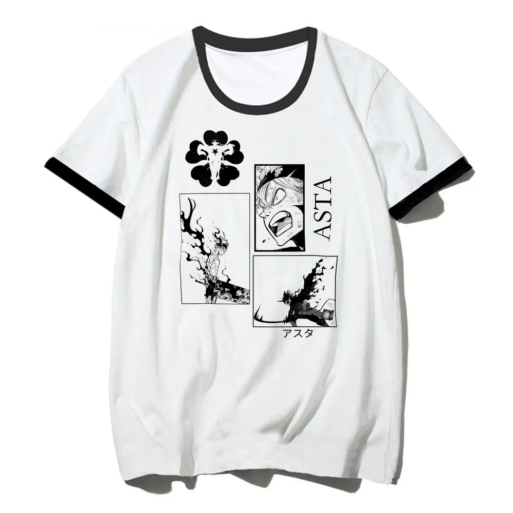 Black Clover tshirt girl emo grunge gyaru 80s summer tshirt meme japan baddie Psychedelic scene