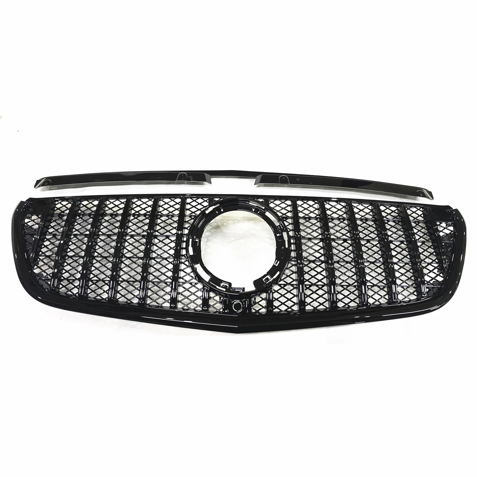 Car Upper Bumper Hood Mesh Front Grille Grill For Mercedes Benz W447 Metris 2021-2023 GT Style