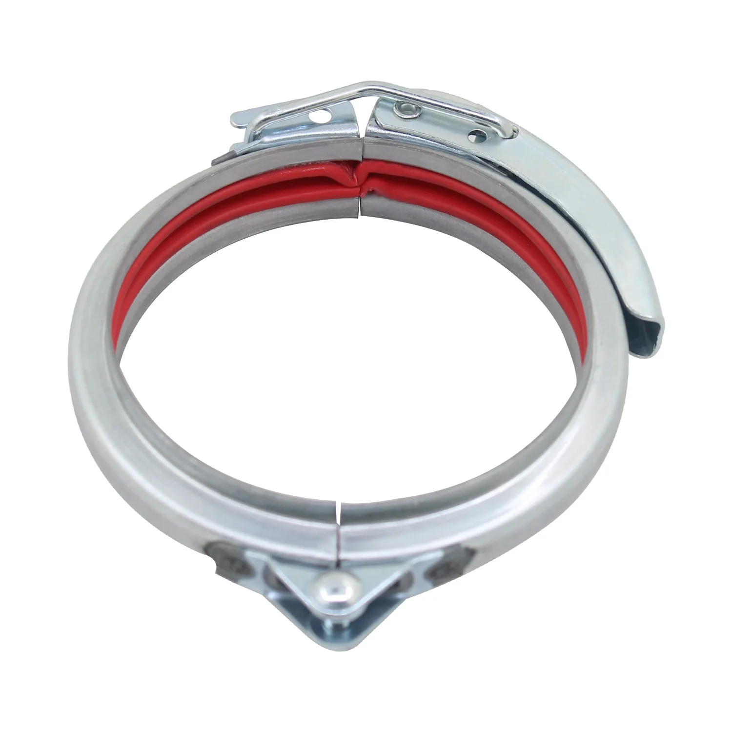 Pipe Clamp Hose Clamp Quick Release Round Duct Clamp Quick Pipe Clamp Barrel Clamp Ring SS/galvanized 80-400mm Dia Adjustable