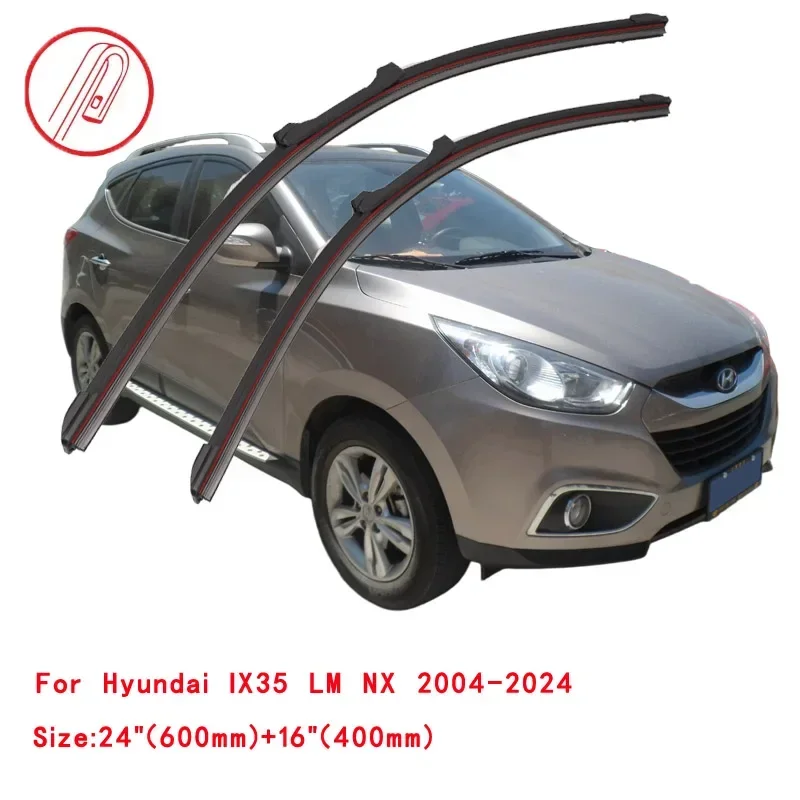 For Hyundai IX35 LM NX 2004-2024 Car Windshield Wiper Blade Front Windscreen Brushes Washer Accessories Window Replacement Parts