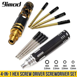 9IMOD RC Hex Driver Set 4-in-1 Hex Allen Screwdriver Kit 1.5/2.0/2.5/3.0mm RC Tools
