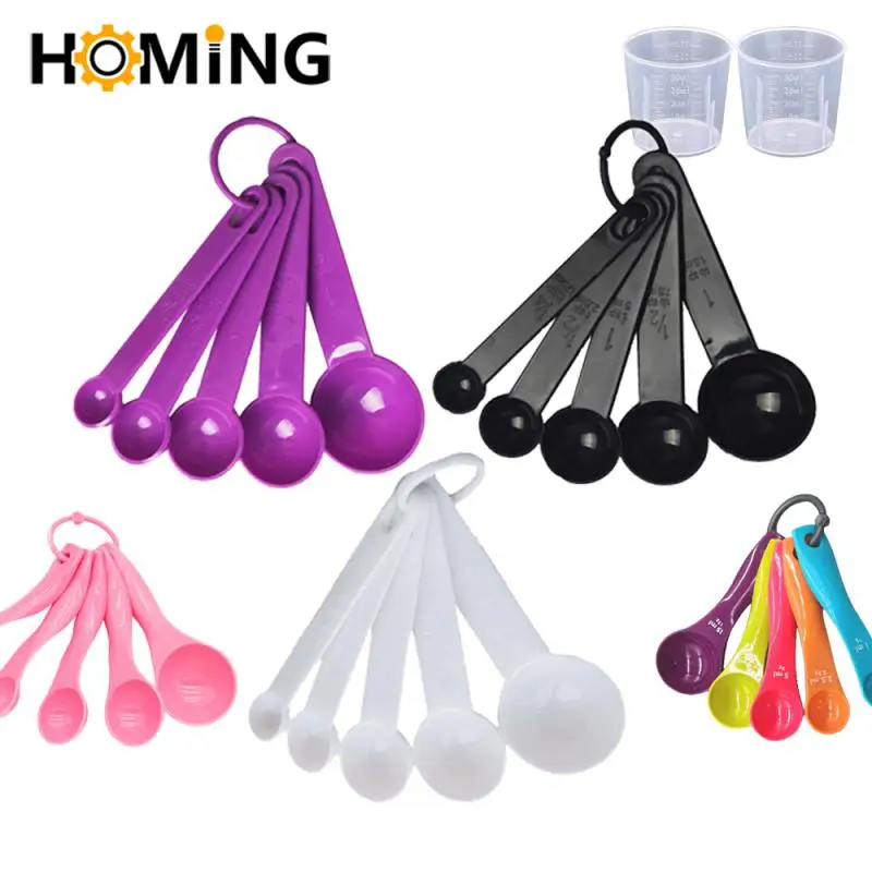 1 Set Multi Purpose Spoons/Cup Measuring Tools  Durable Baking Measuring Accessories Plastic Handle Home Kitchen Gadgets