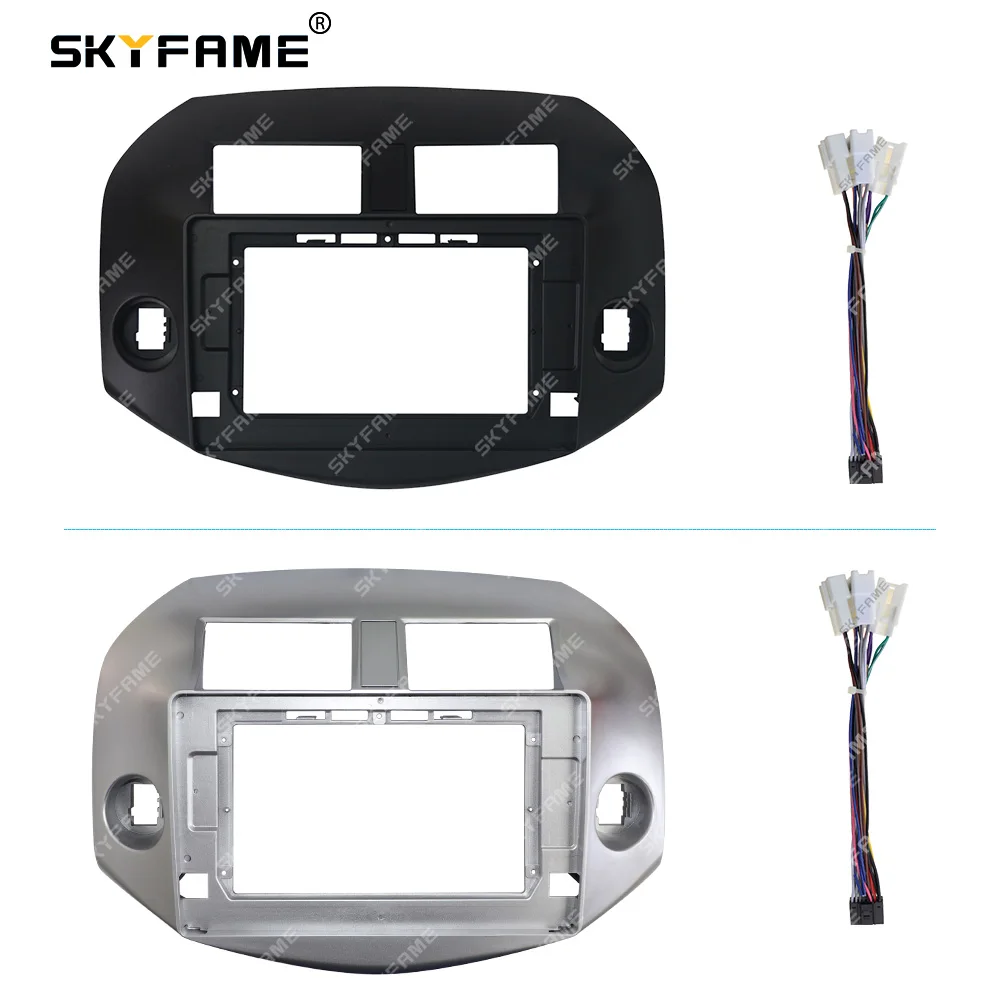 SKYFAME автомобильная рамка, адаптер для фасции, Android радиоприемник, комплект панели для приборной панели для Toyota RAV4