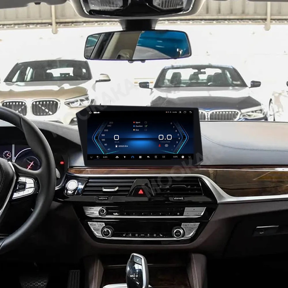 أندرويد 14 ستيريو تلقائي 12.9 "لسيارات BMW 5 Series 6 Series Gran Turismo 5GT 6GT 2018-2020 راديو السيارة نظام تحديد المواقع والملاحة رئيس وحدة Carplay