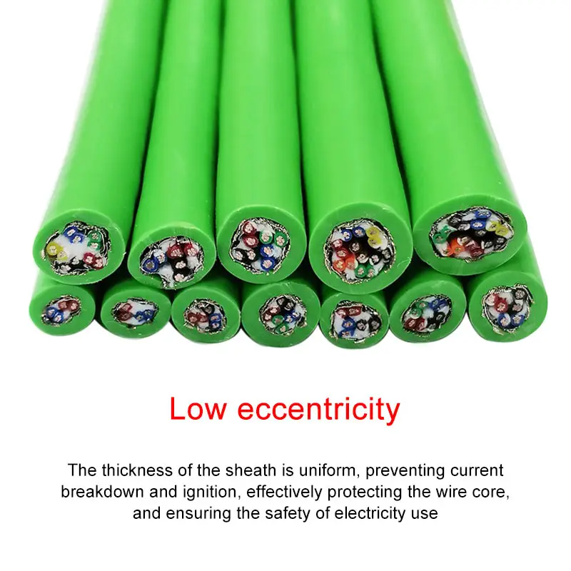 Shielded Twisted Pair Servo Encoder Cable 0.15/0.2 Square 4/6/8/12/14/16 Pin Automation Equipment Signal Control Line 1-5Meters